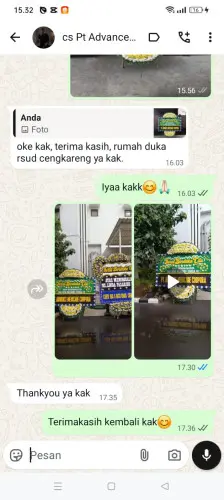 Testimonial Papan Bunga Pernikahan rancapinang