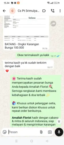 Testimonial Papan Bunga rancapinang