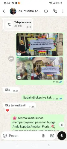 Testimonial Papan Bunga rancapinang