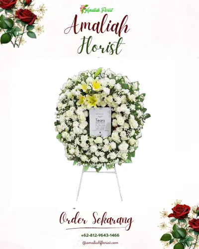 Krans Bunga Duka Cita rancapinang